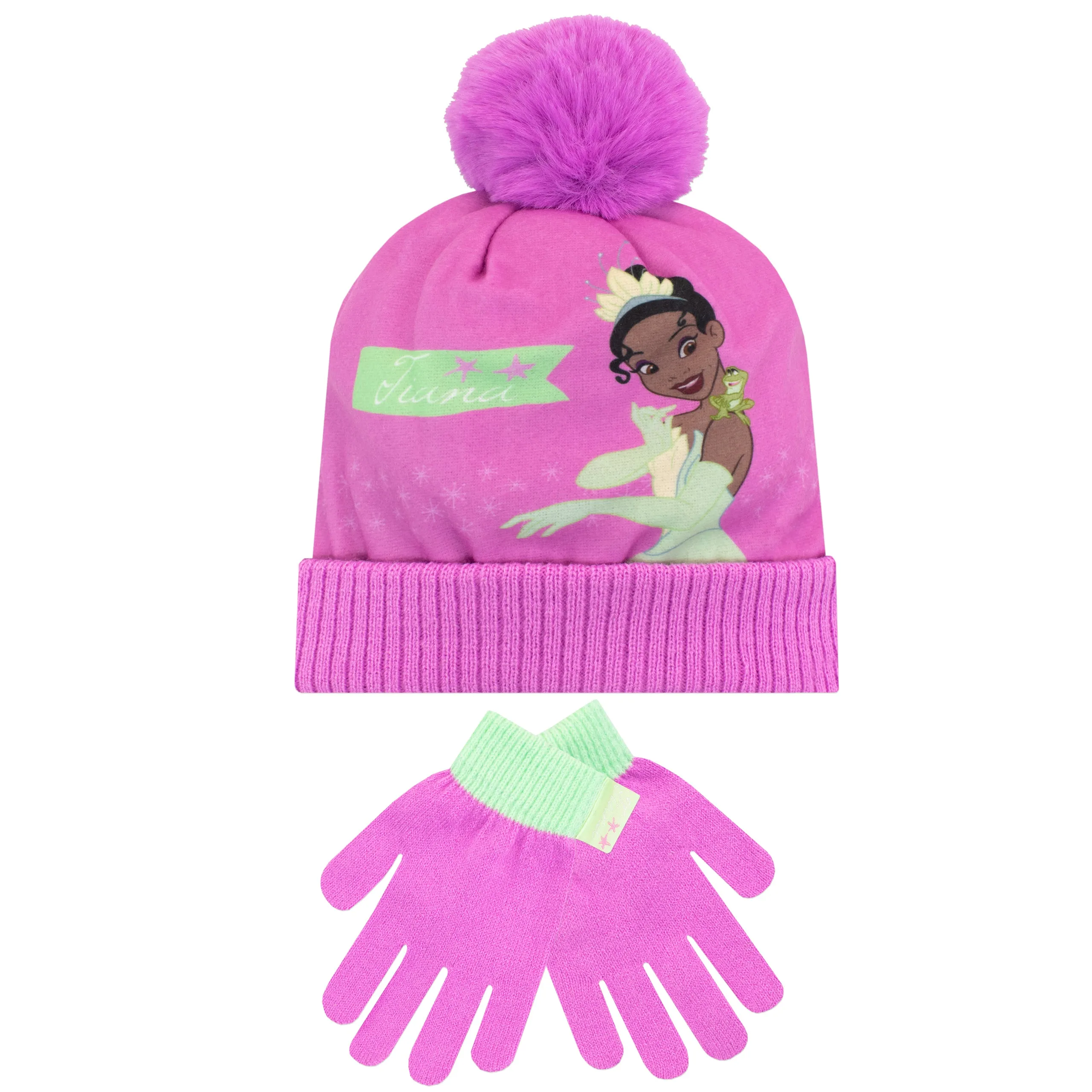 Kids Disney Tiana Winter Hat and Gloves Set