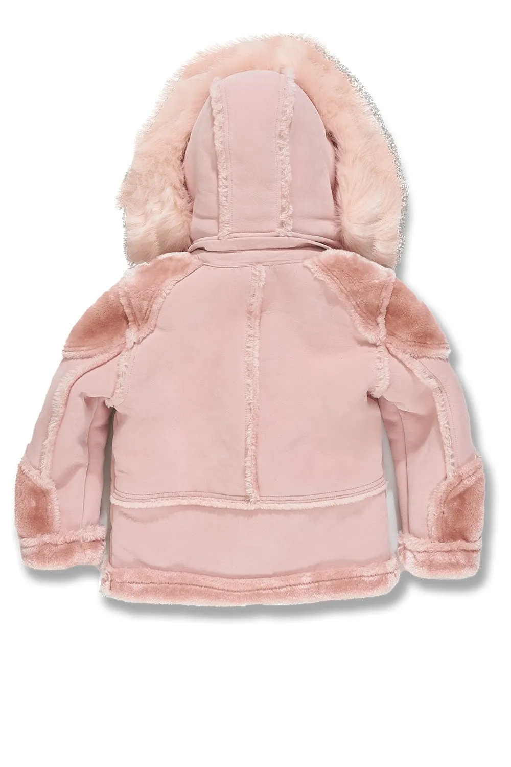 Kids El Jefe Shearling Moto Jacket (Pink)