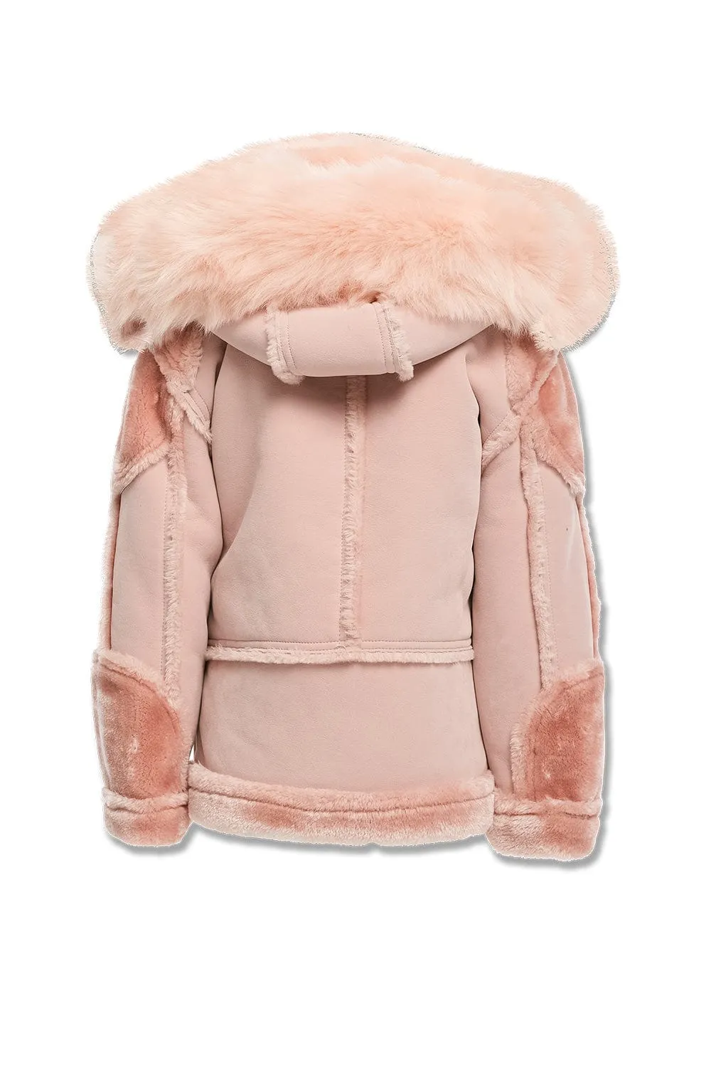 Kids El Jefe Shearling Moto Jacket (Pink)