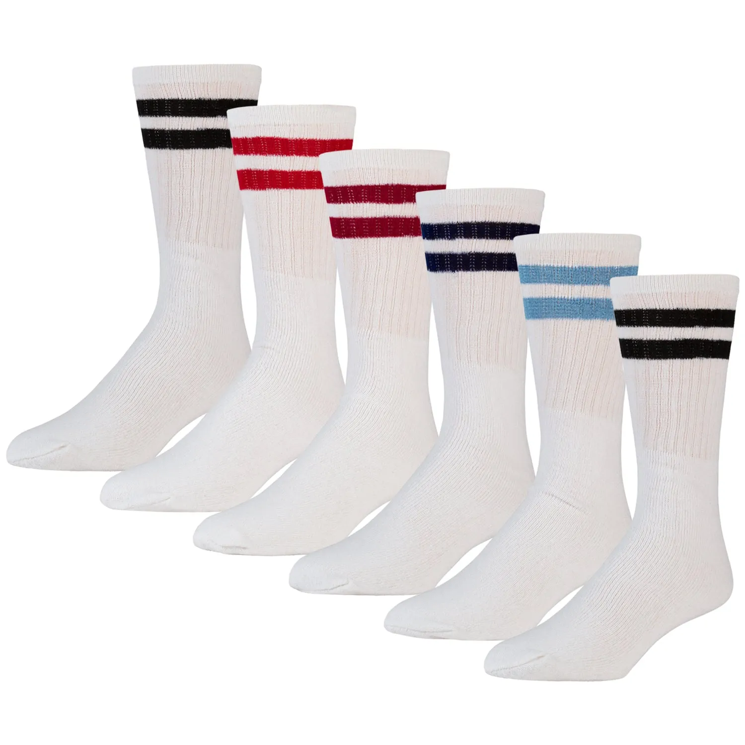 Kids Referee Style Cotton Sports Socks, Size 6-8