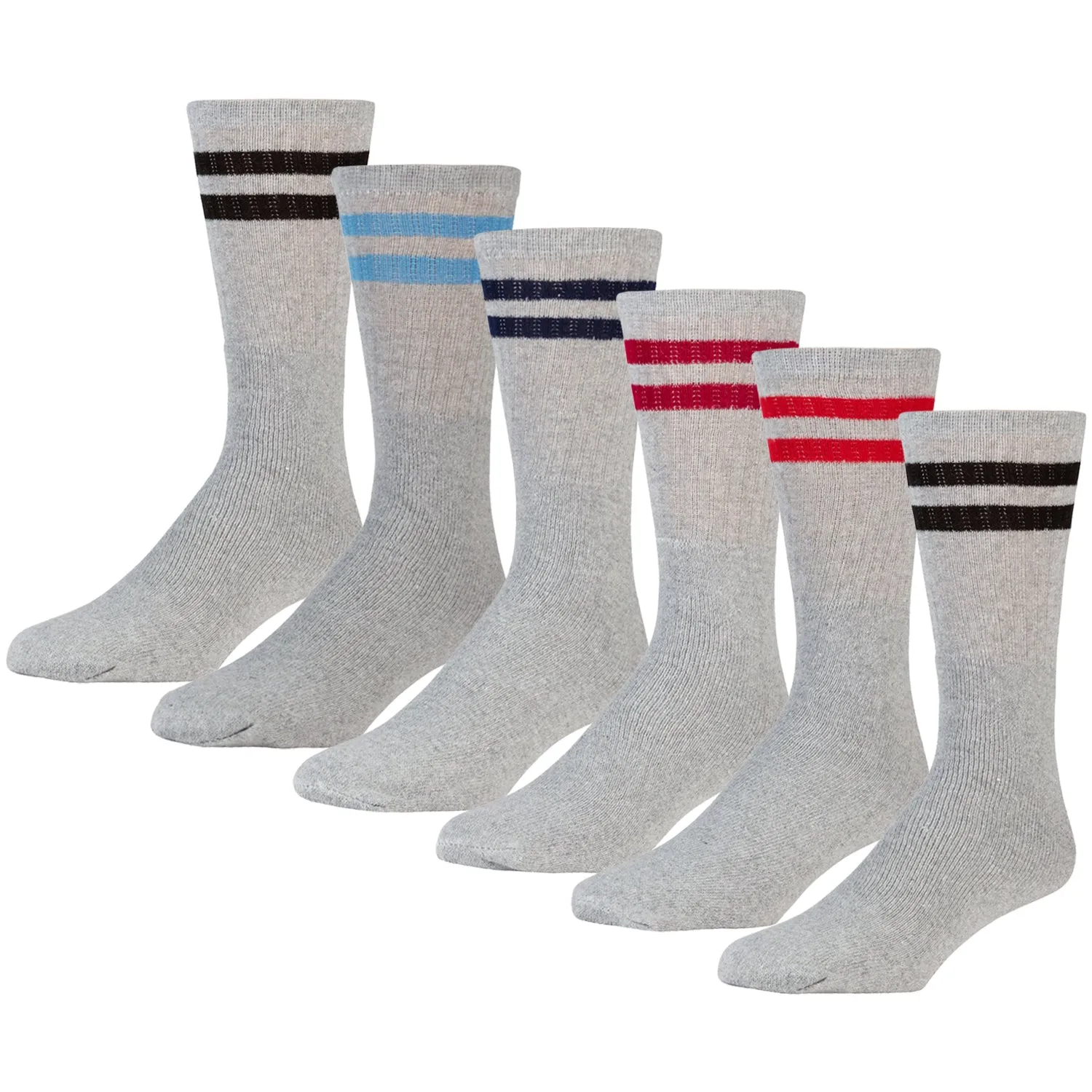 Kids Referee Style Cotton Sports Socks, Size 6-8