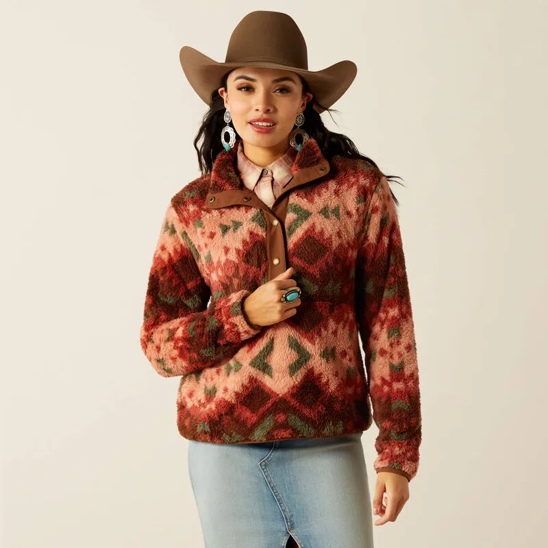 Ladies Ariat Berber Snap Front Sweatshirt - 10053942