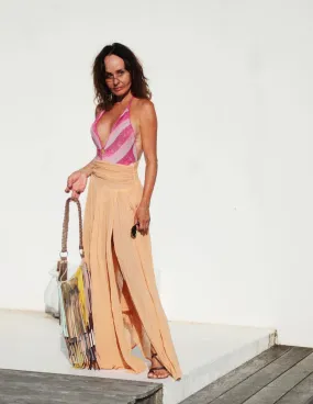 Lapis Maxi skirt - Gauze golden hour