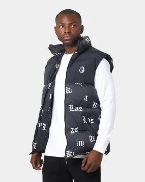 Last Kings Fragment Puffer Vest Black