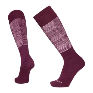 Le Bent Glacier Targeted Cushion Snow Sock - Mauve Wine