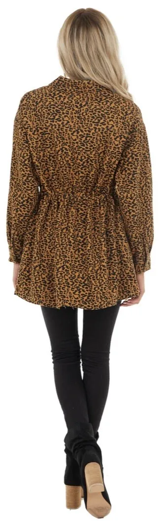 Leopard drawstring jacket | Jodifl