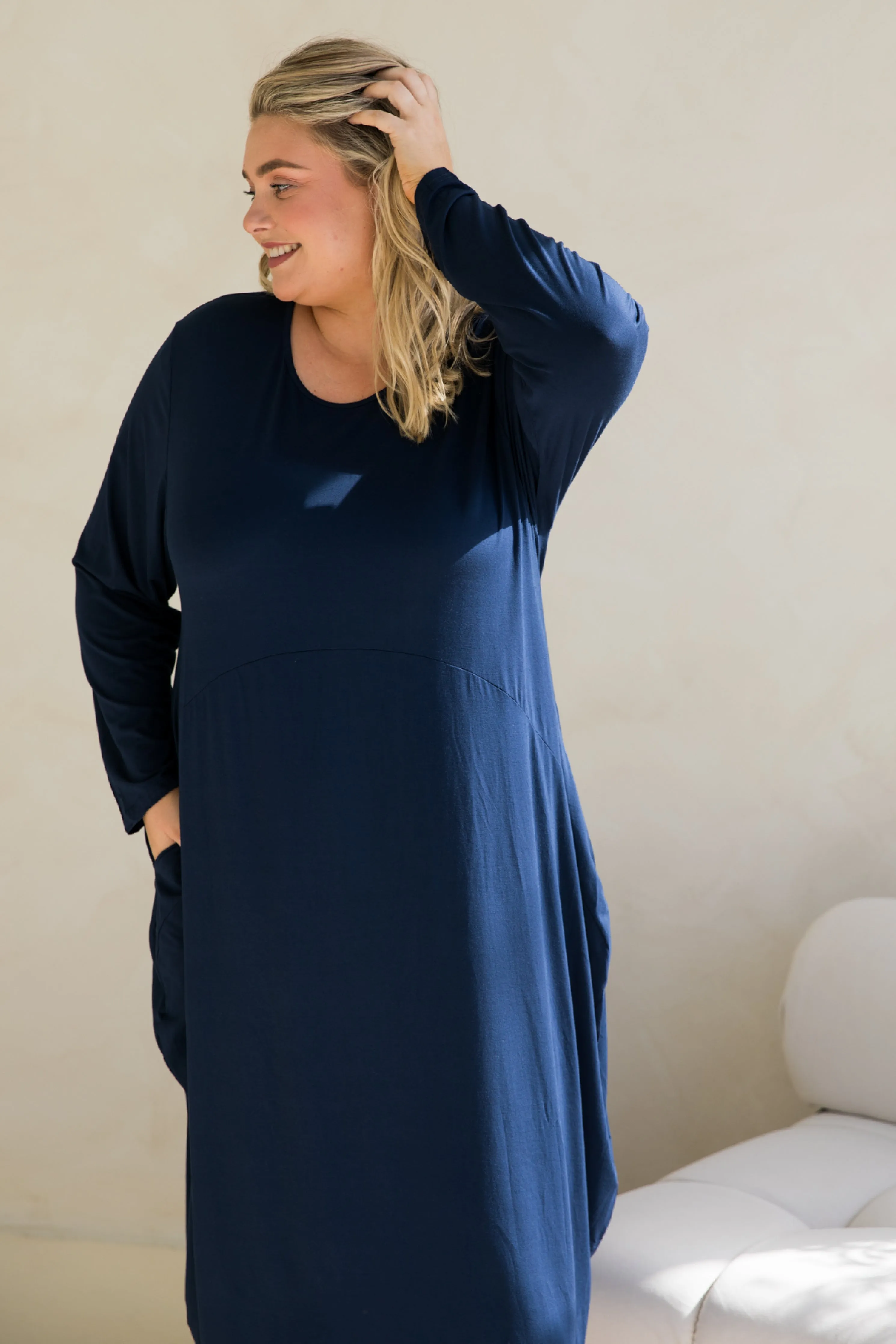 Long Sleeve Soho Dress | Navy