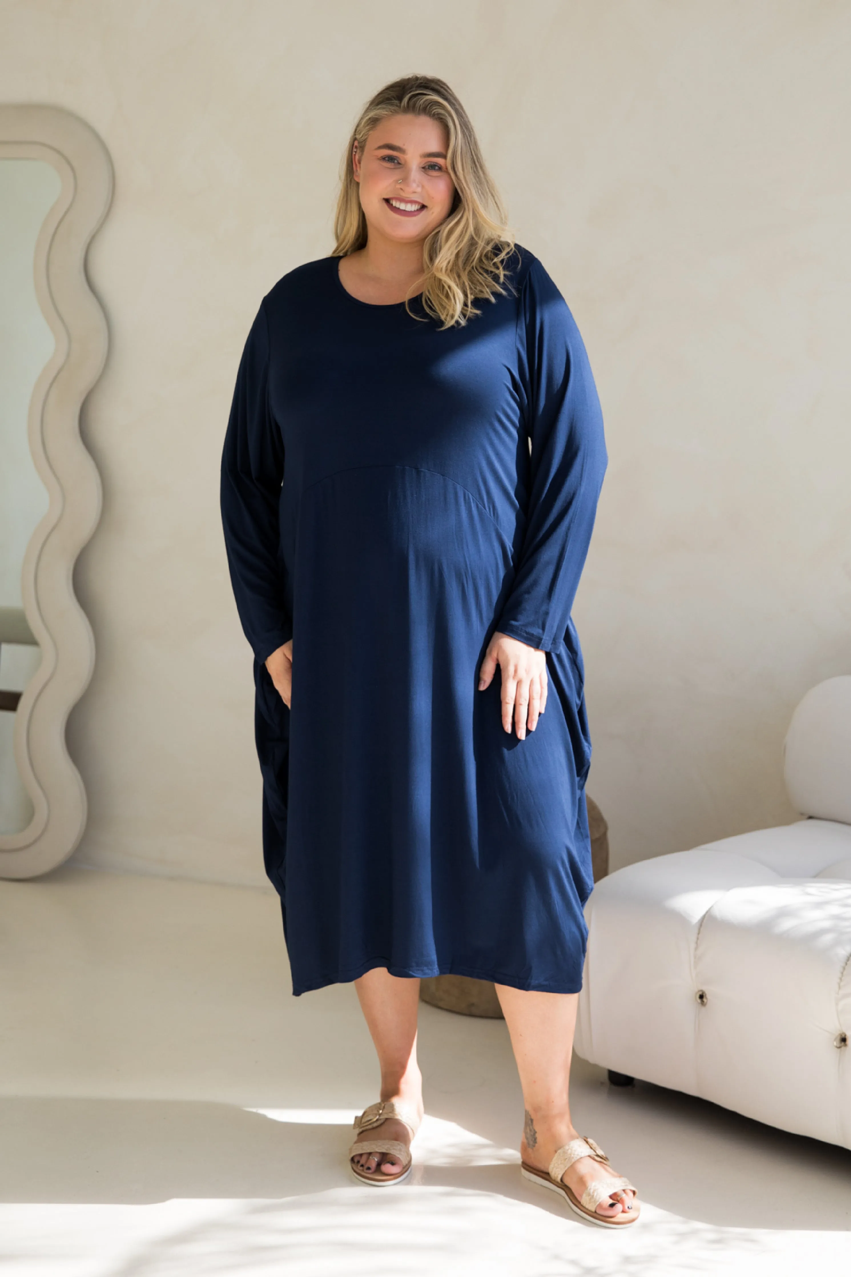 Long Sleeve Soho Dress | Navy