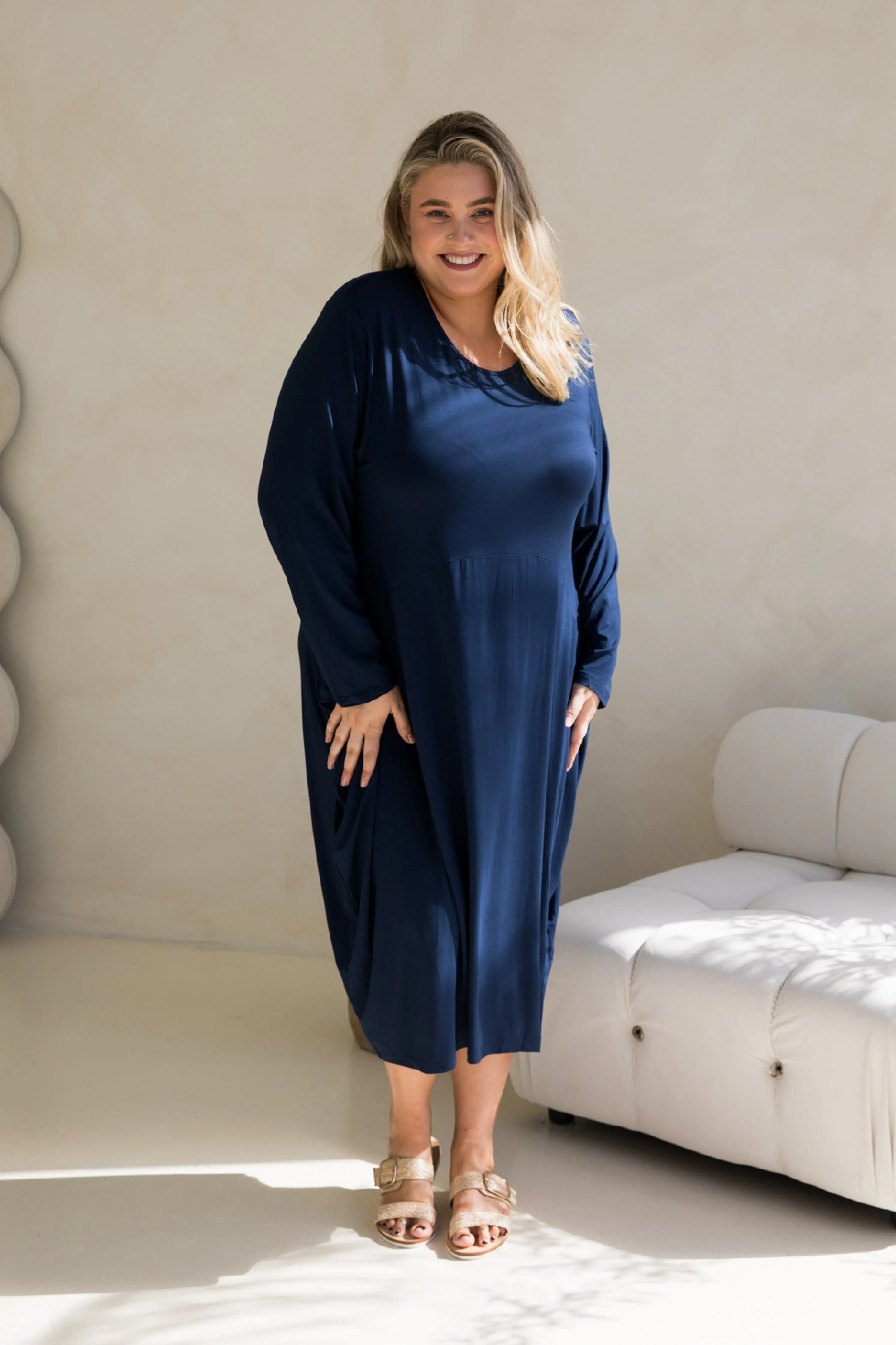 Long Sleeve Soho Dress | Navy