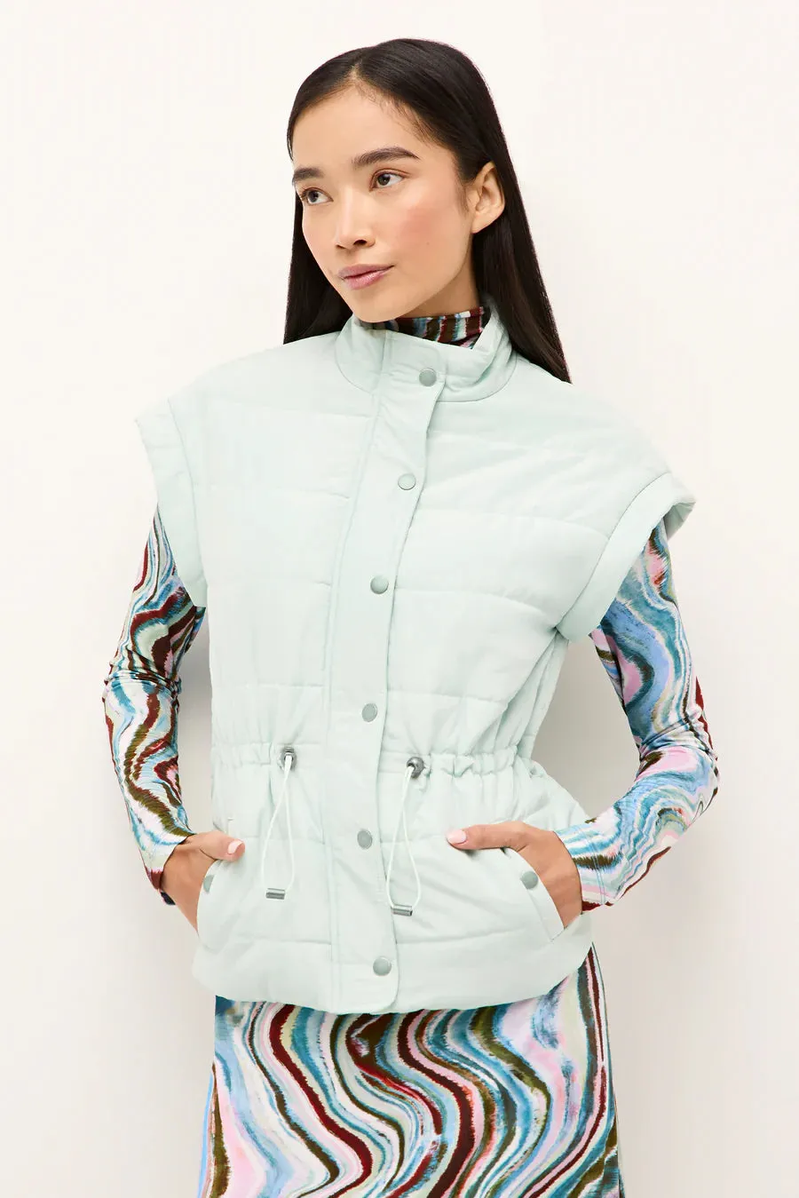 Ma846 Seafoam Puffer Vest