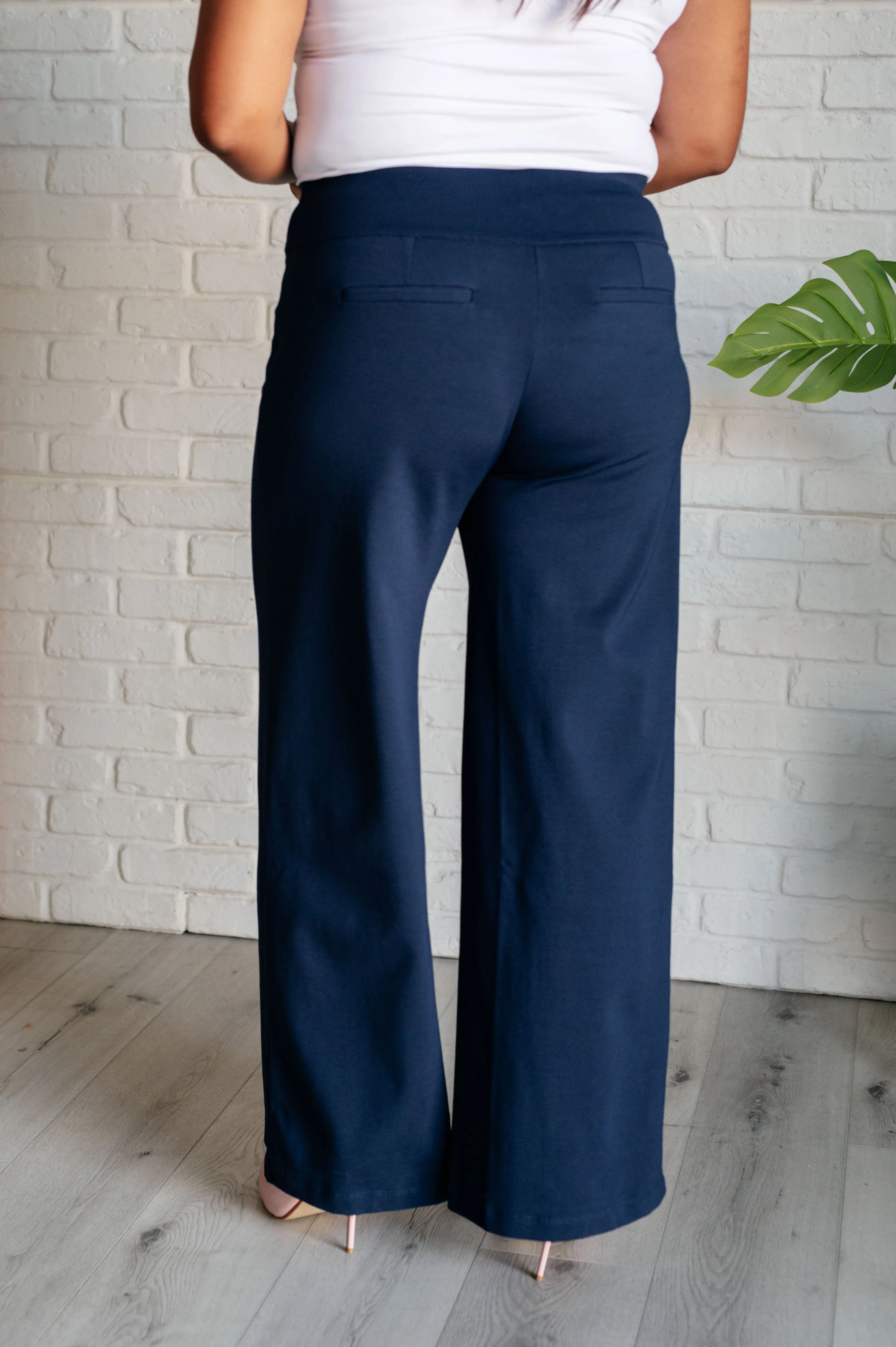 Magic Wide Leg Pants in Navy - 10/24