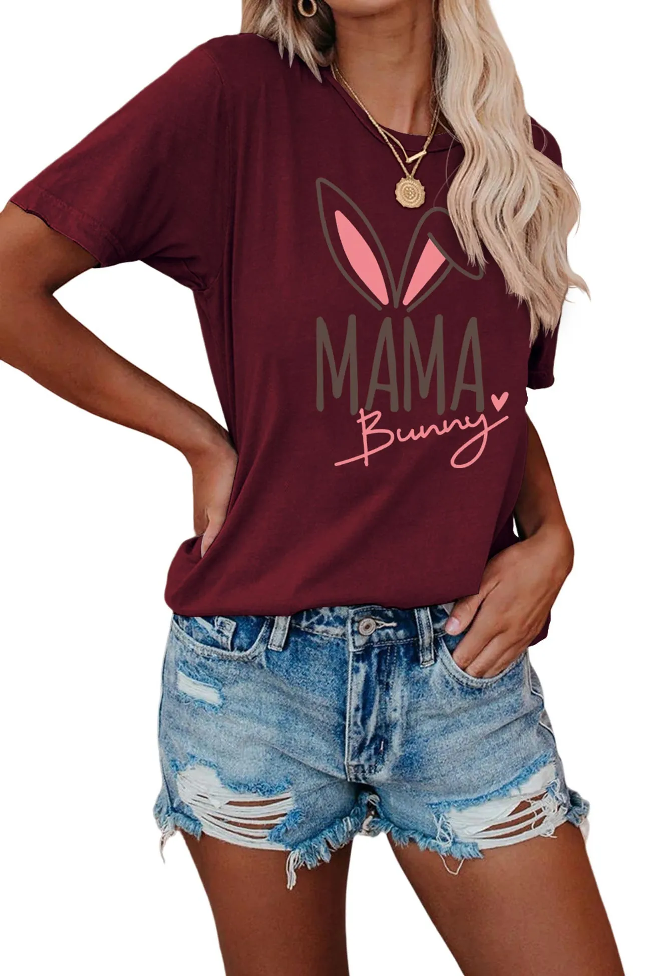 Mama Bunny Graphic T-shirt