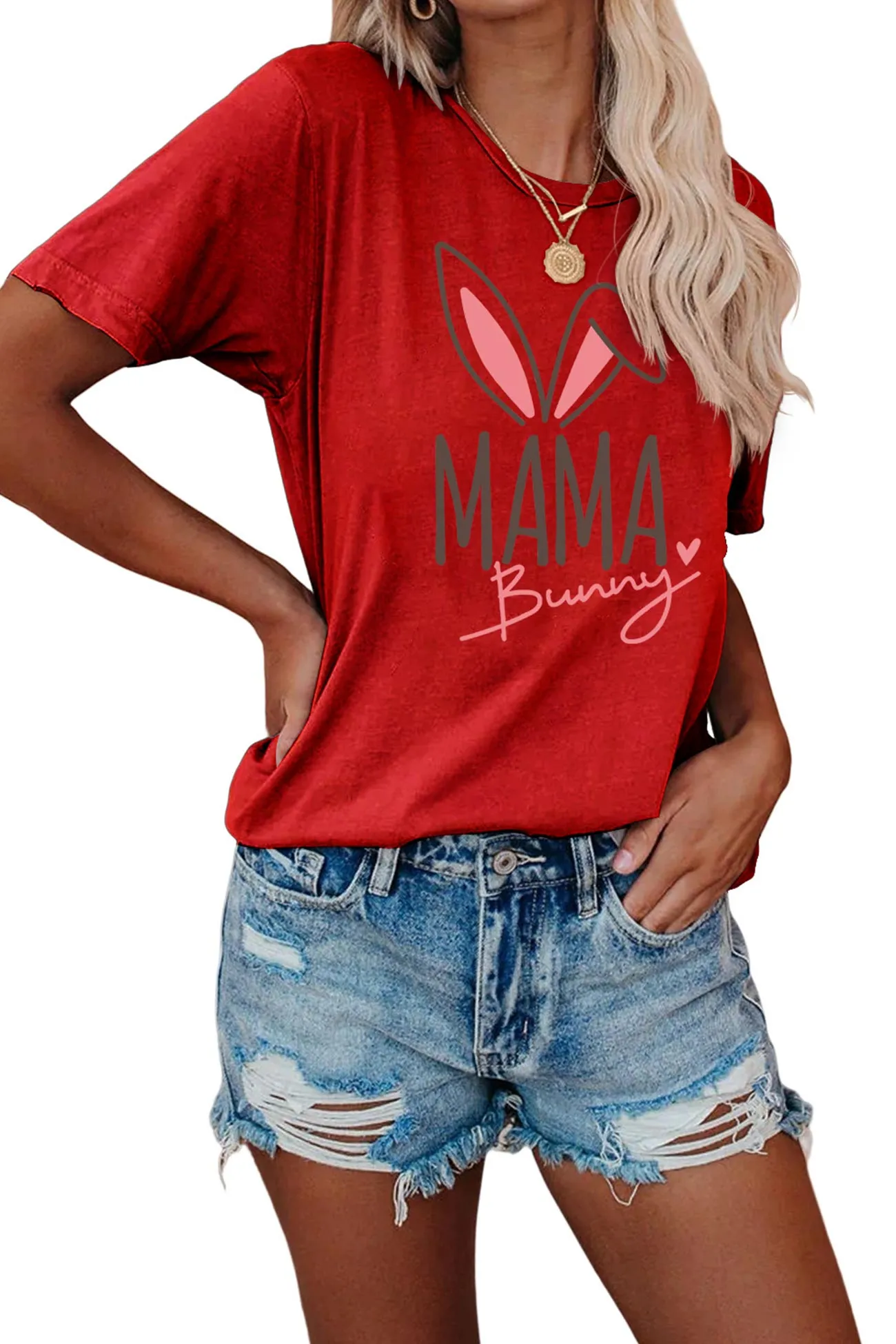 Mama Bunny Graphic T-shirt