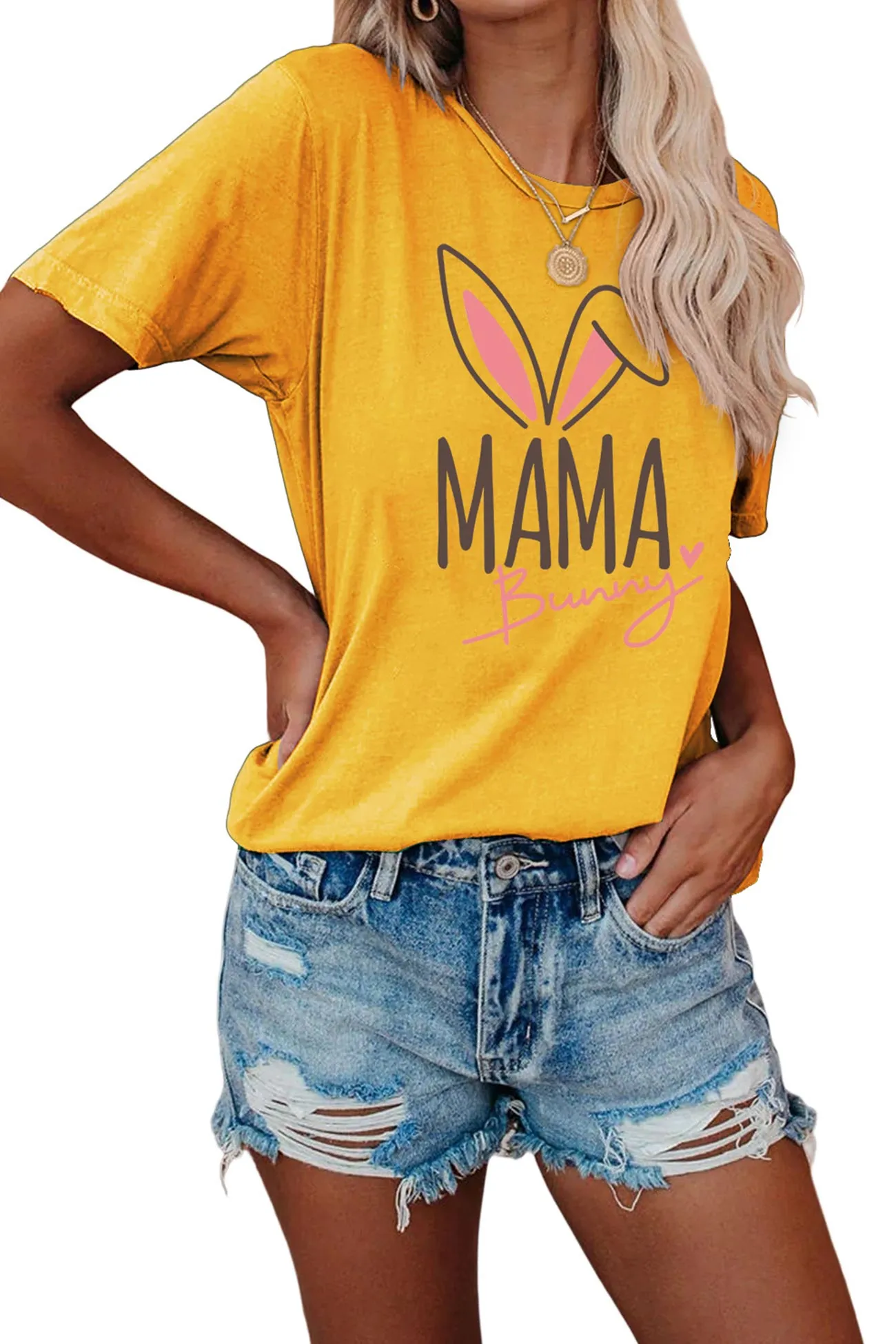 Mama Bunny Graphic T-shirt