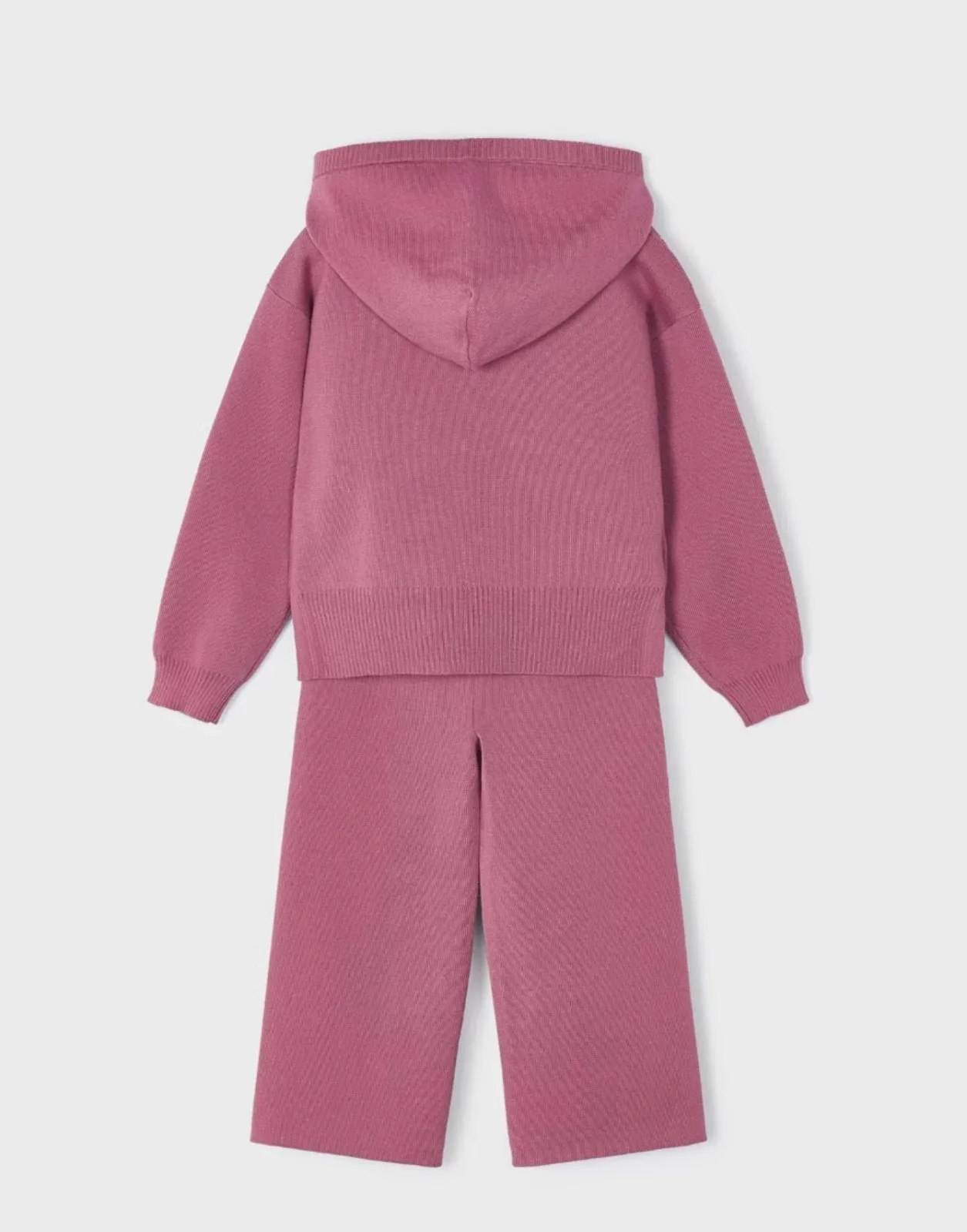 Mayoral Girls Orchid Knit Hooded Sweater and Pants Set