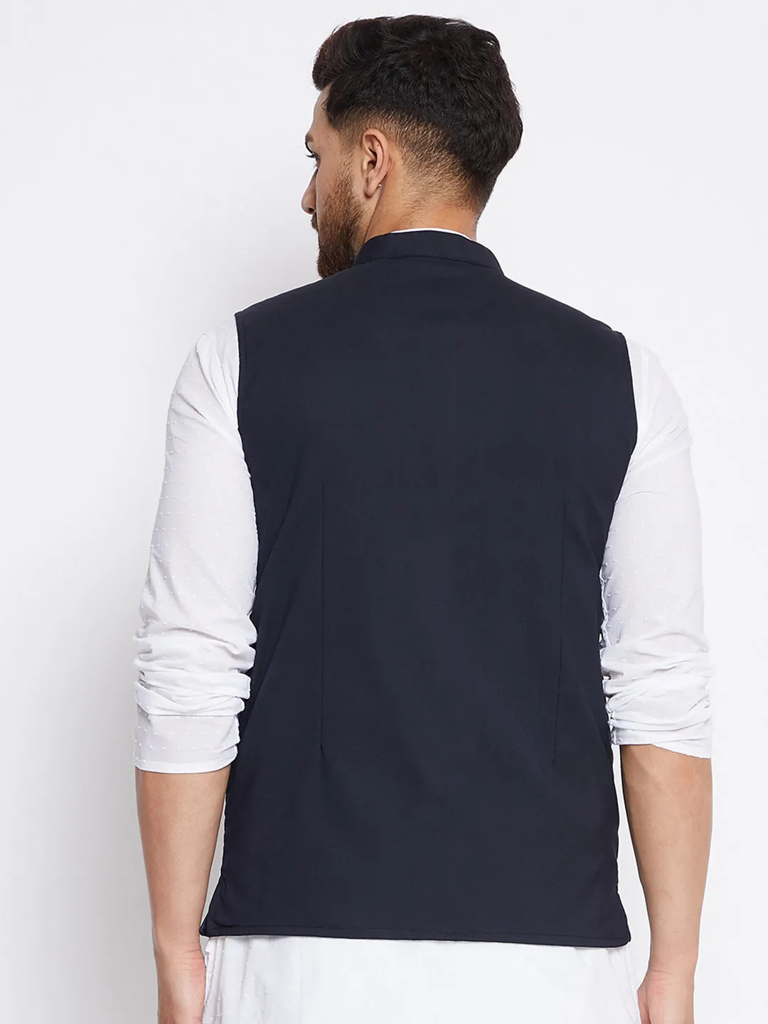 Men's Bindaas Jiyo Woven Design Nehru Jacket - Even Apparels