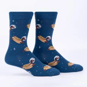 Men's Weiner Dogs In Space Socks