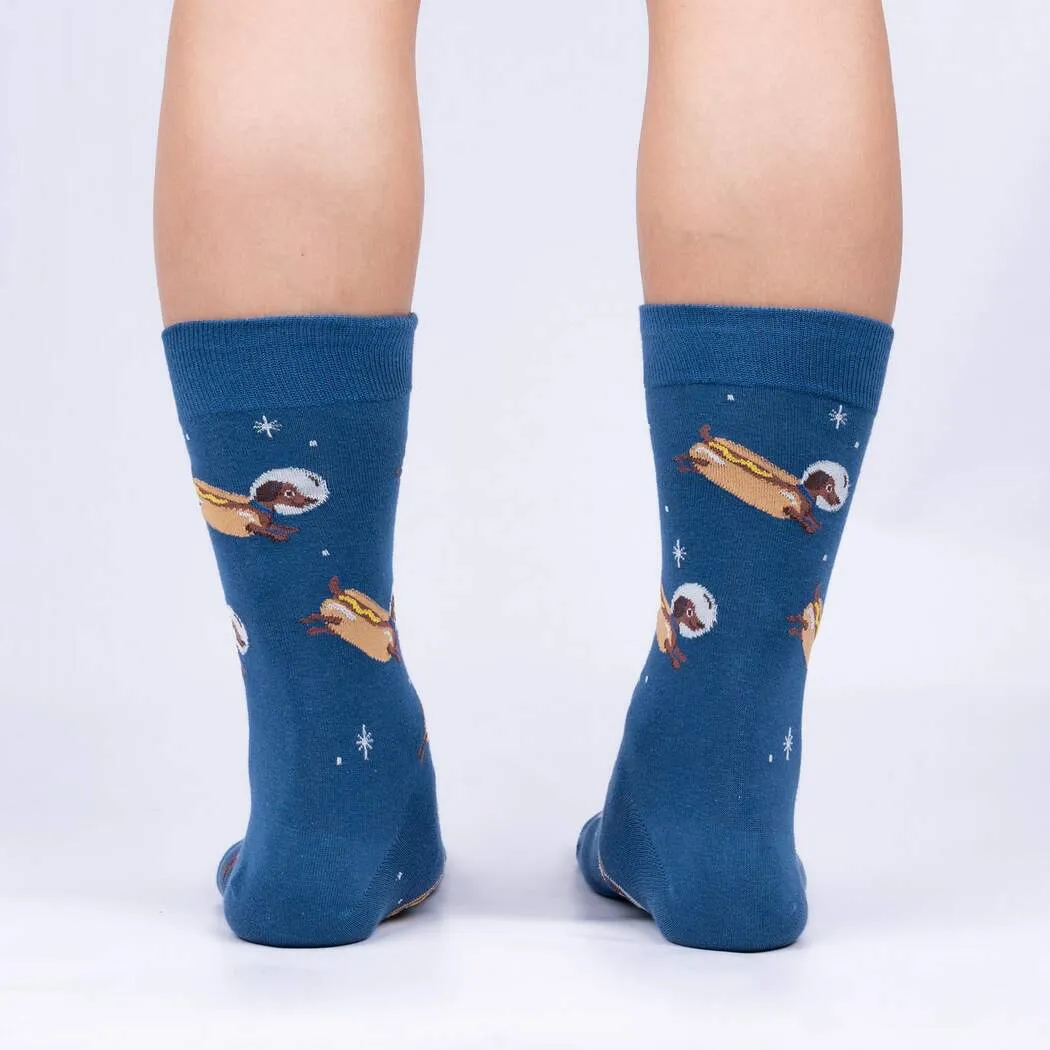 Men's Weiner Dogs In Space Socks