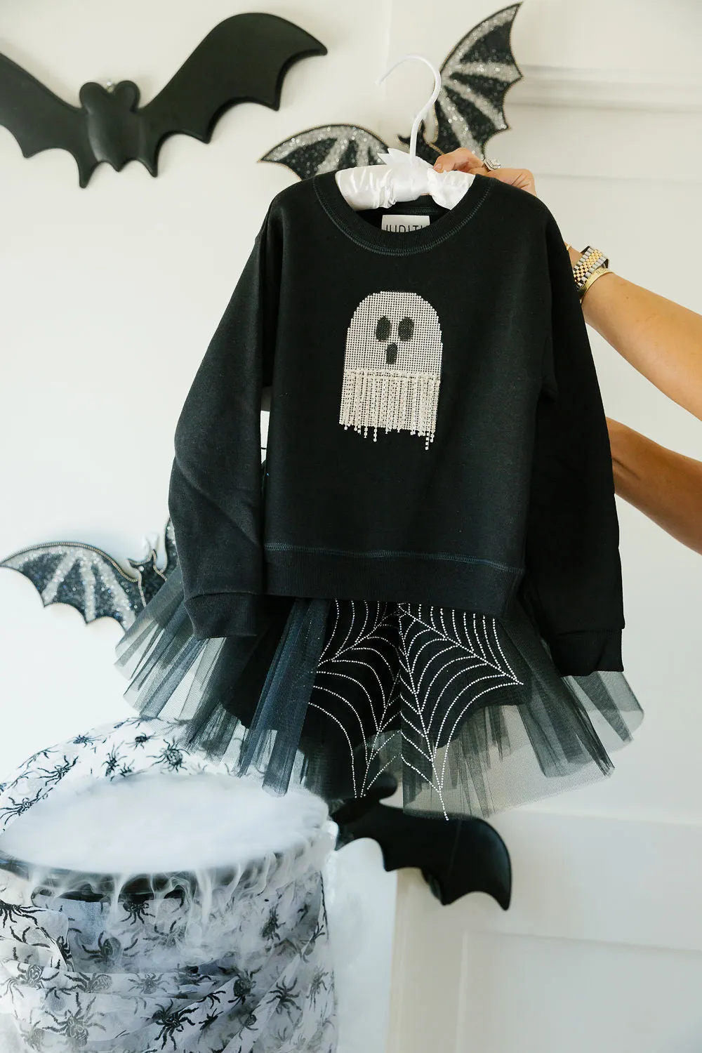 MINI KIDS GHOST FRINGE PULLOVER