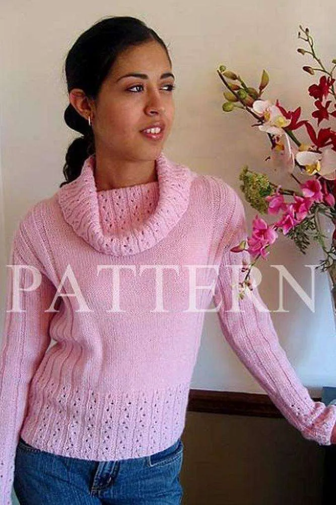 Misti Alpaca Rosita Rib Pullover Pattern - Sport (Disc.)