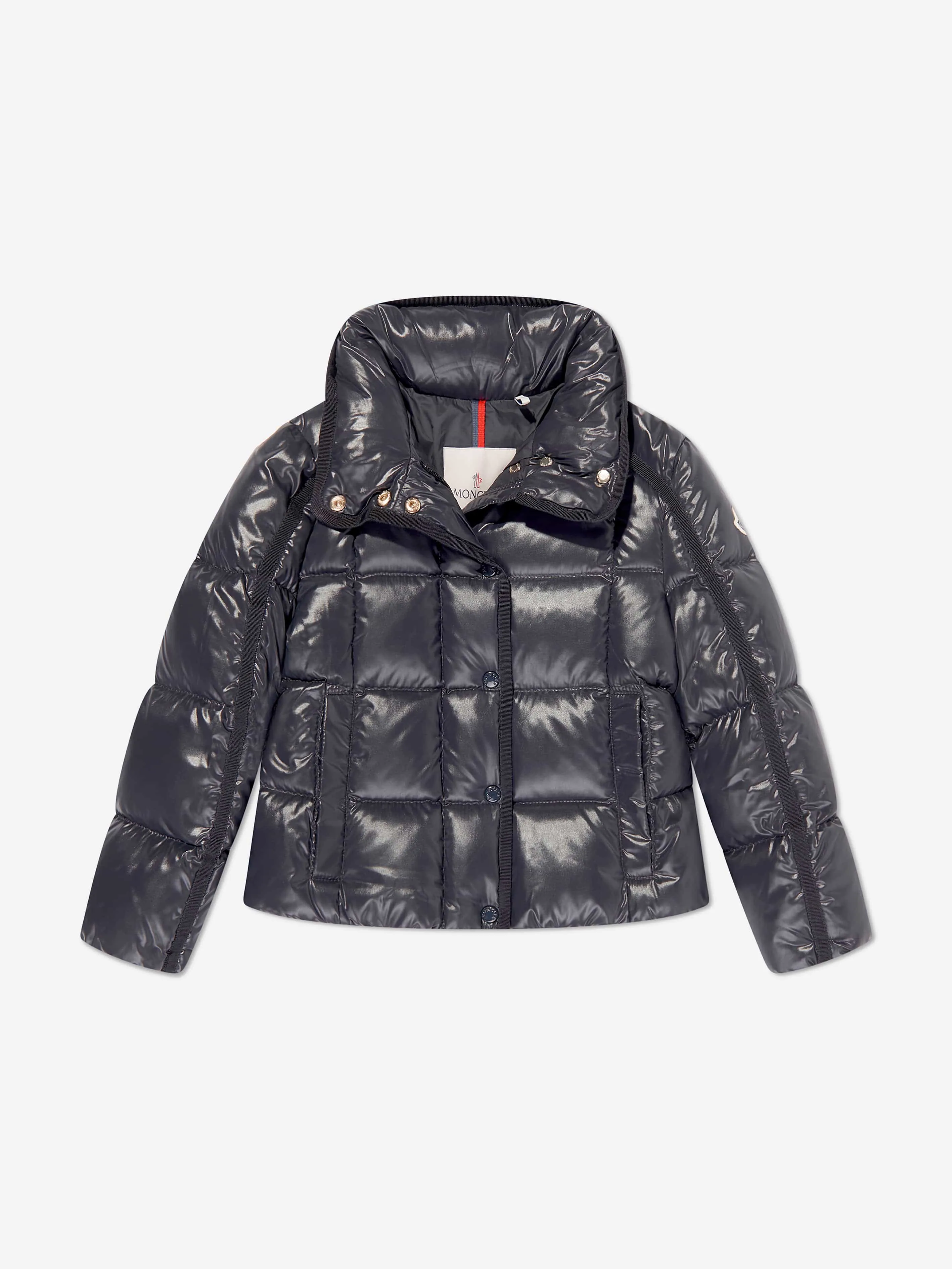 Moncler Enfant Girls Down Padded Selat Jacket in Navy