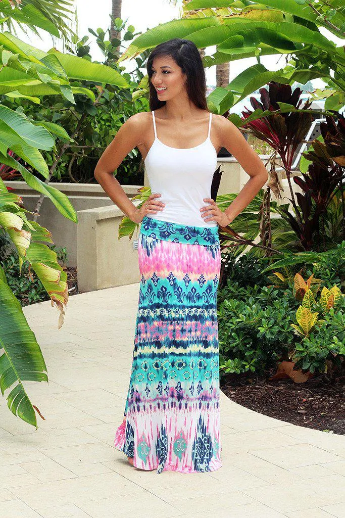 Multi Color Maxi Skirt