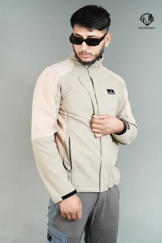 New Bonded Soldier Wear Winter Jacket For Men(beige)