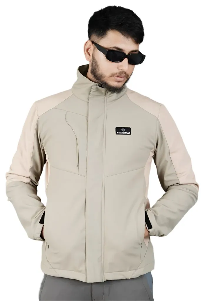 New Bonded Soldier Wear Winter Jacket For Men(beige)