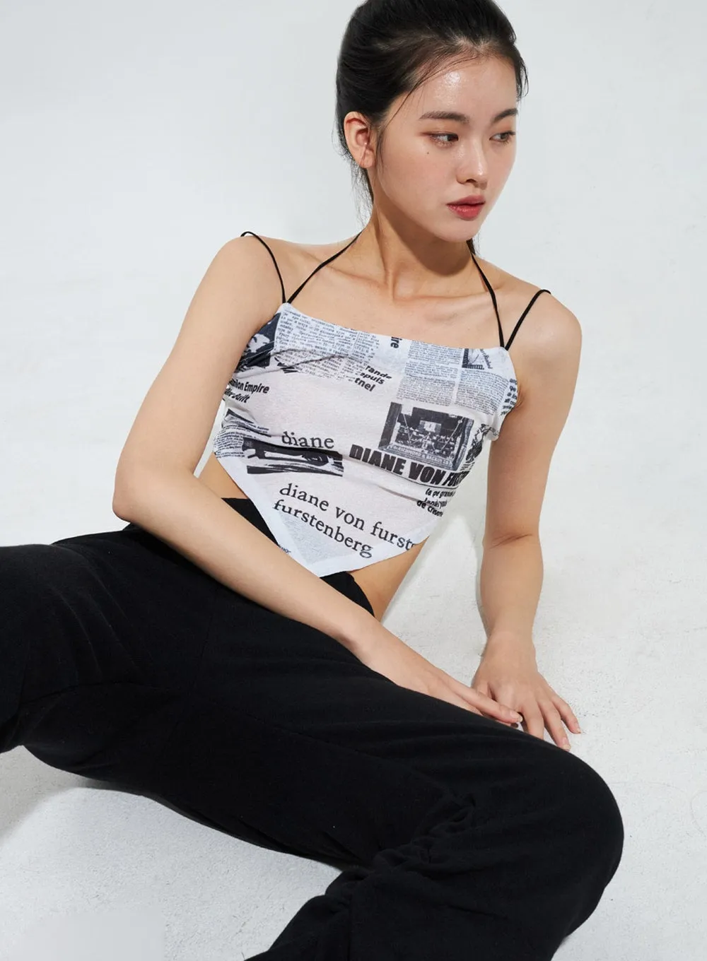 Newspaper Print Top IY322