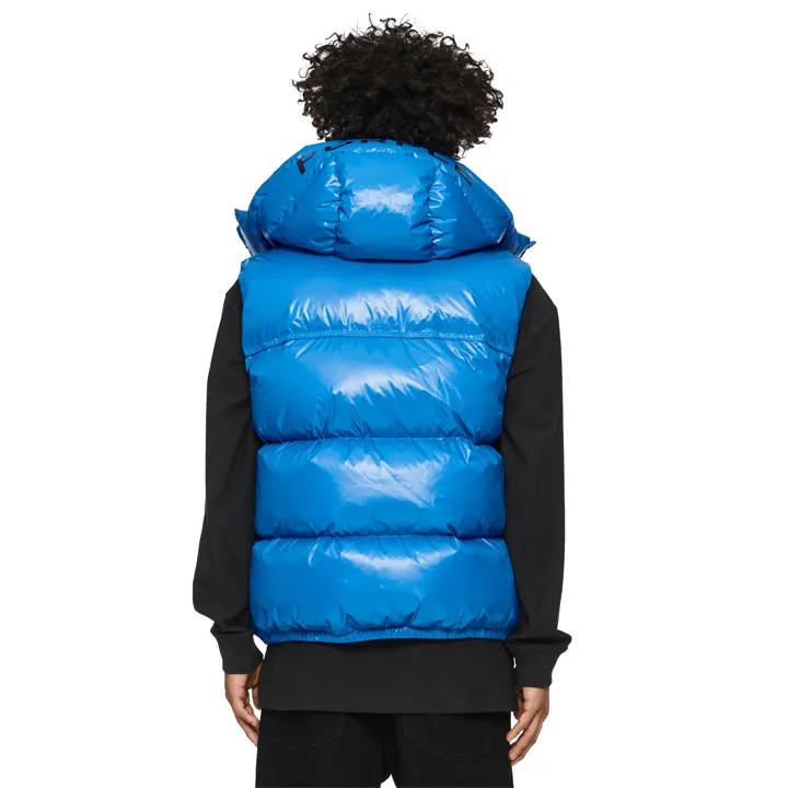 Nylon Down Puffer Vest (Blue) - PP623PBLV423