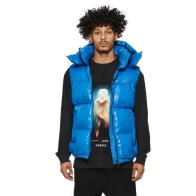 Nylon Down Puffer Vest (Blue) - PP623PBLV423