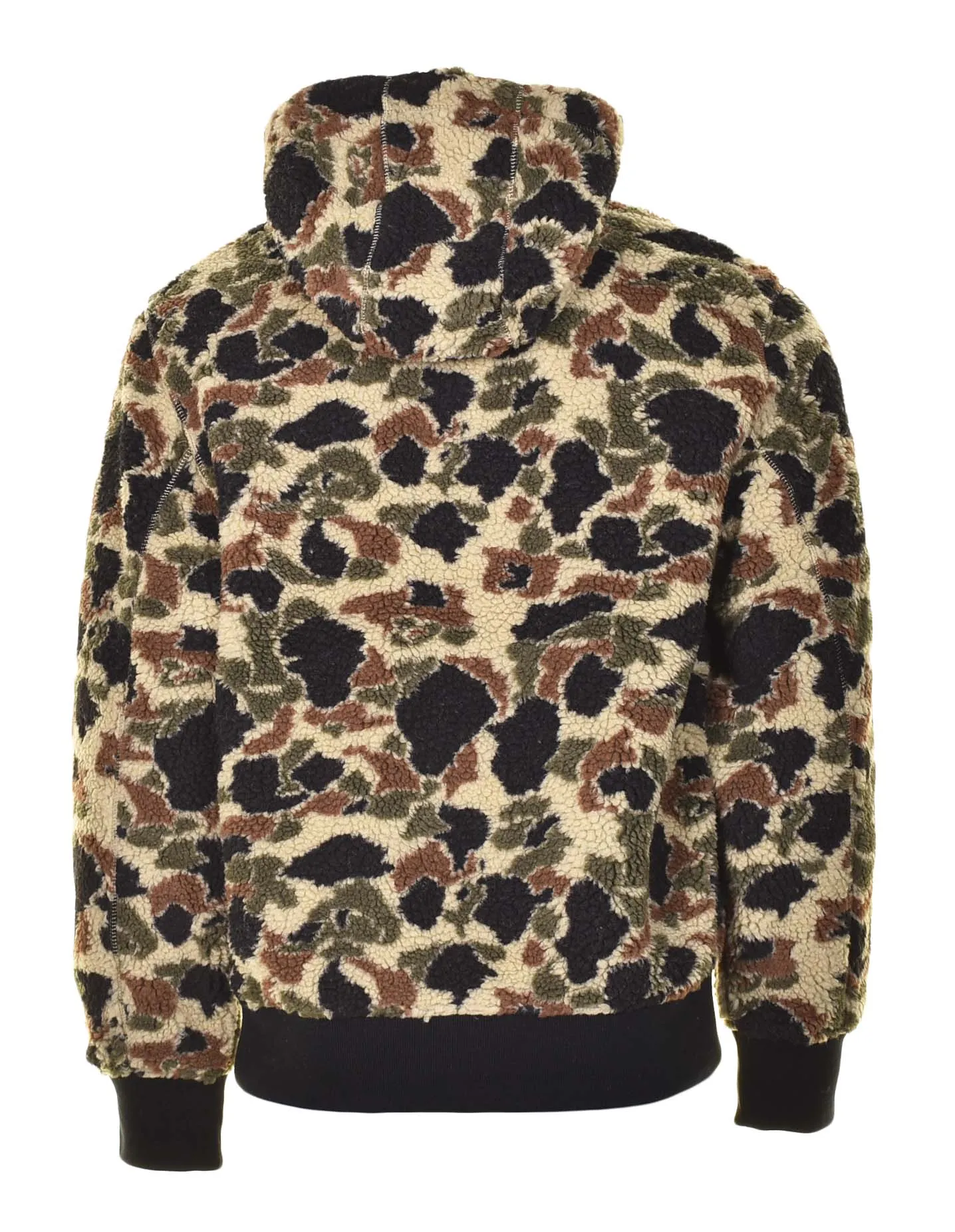 OG Active Fleece Liner Hooded Jacket Camo Duck Jacquard Green