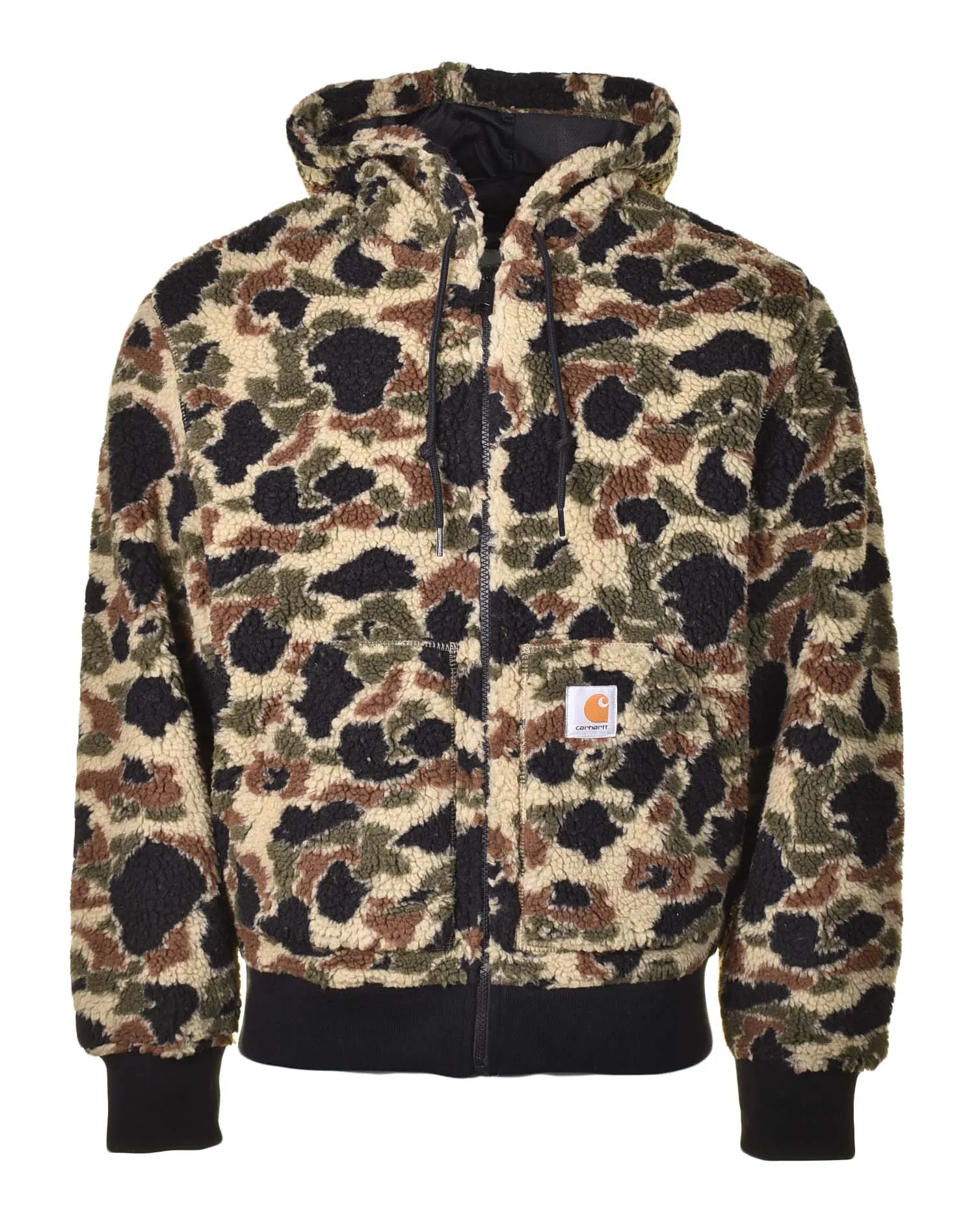 OG Active Fleece Liner Hooded Jacket Camo Duck Jacquard Green