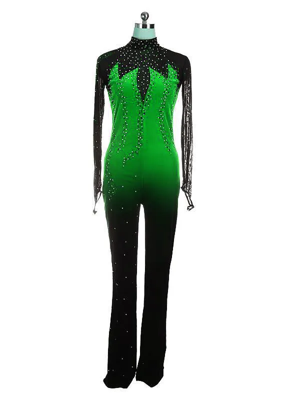 Ombre Catsuit Competition Skating Dress BSU61122 Avail. 4 Colors