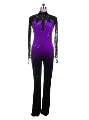 Ombre Catsuit Competition Skating Dress BSU61122 Avail. 4 Colors