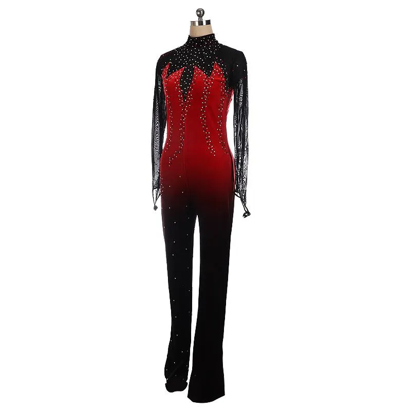 Ombre Catsuit Competition Skating Dress BSU61122 Avail. 4 Colors