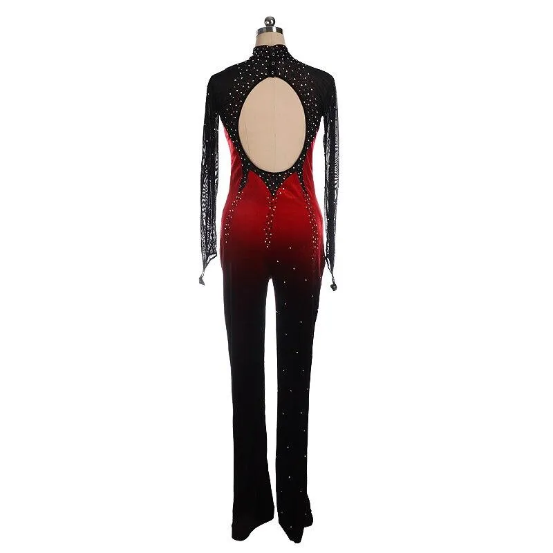 Ombre Catsuit Competition Skating Dress BSU61122 Avail. 4 Colors