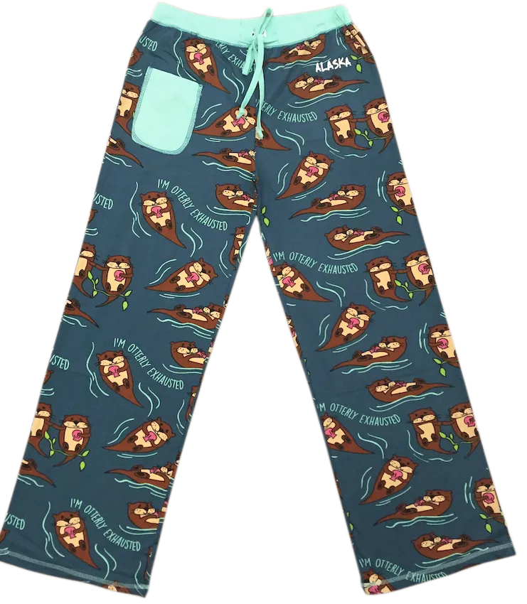 Otterly Exhausted Alaska Ladies PJ Pants