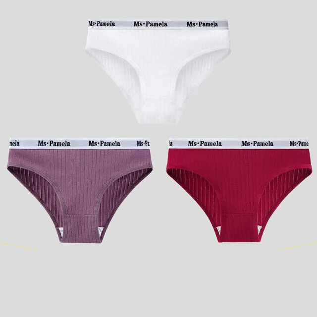 Pack de 3 Culottes en Coton BIO - Modèle Pamela