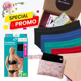 Pack de 5 culottes d’incontinence