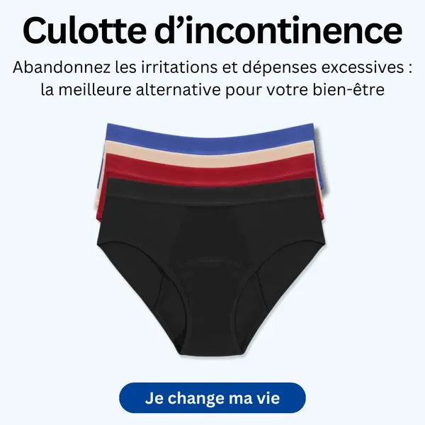 Pack de 5 culottes d’incontinence