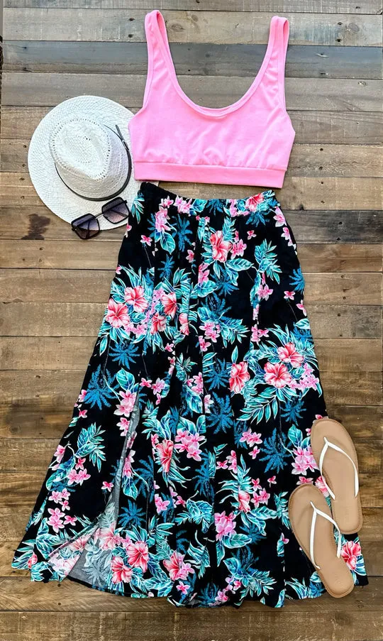 Palm Days Maxi Skirt