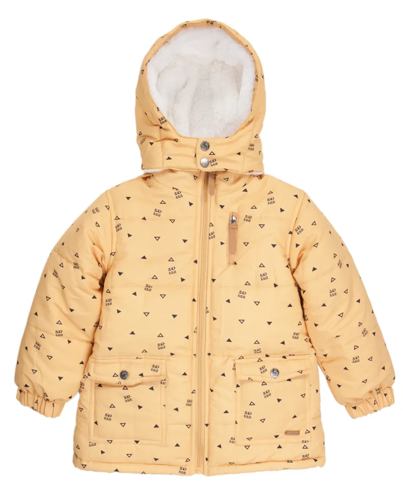 Parka Evan Bebé Mostaza Black and Blue