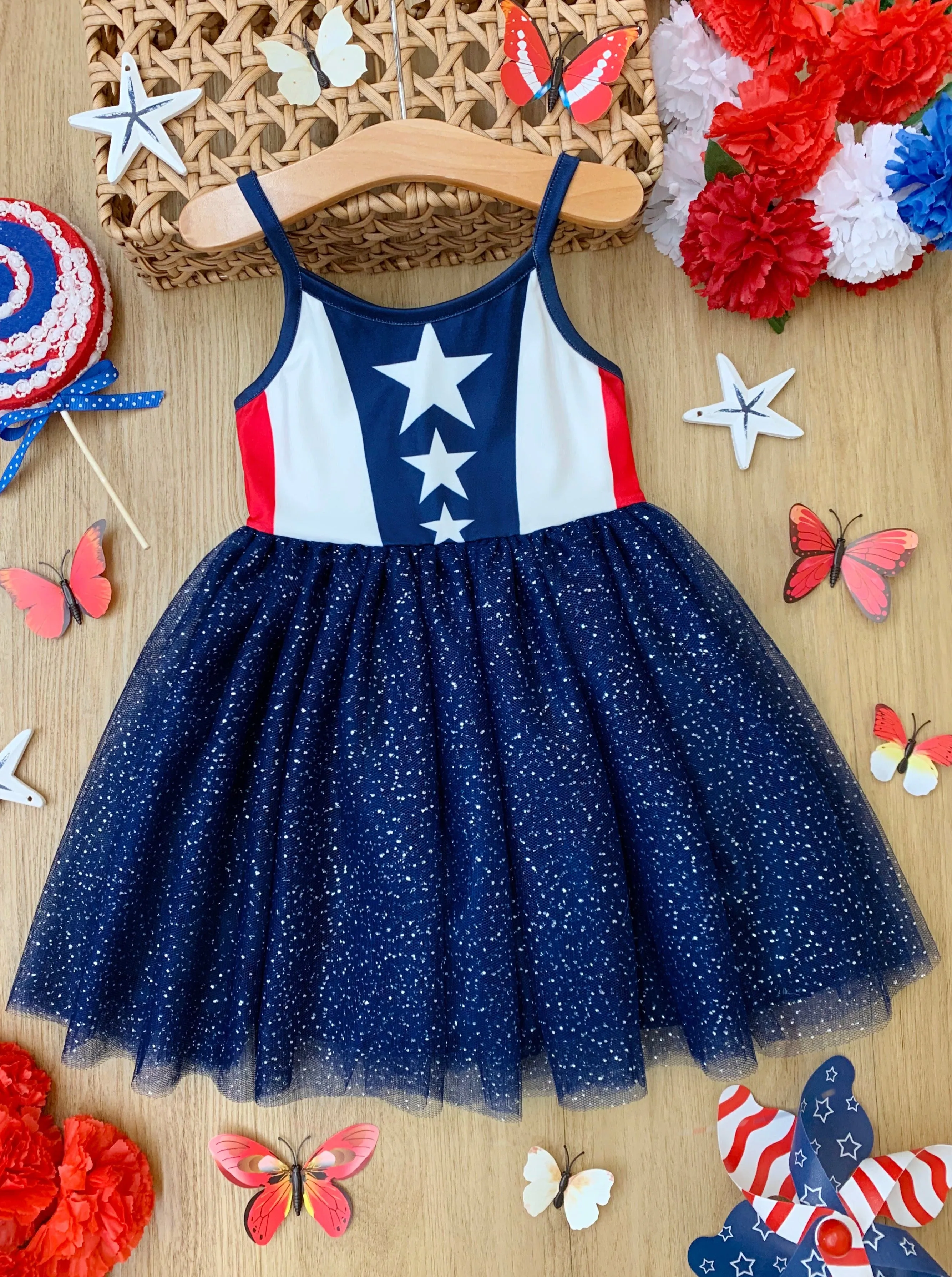 Patriotic Princess Sparkle Tutu Dress