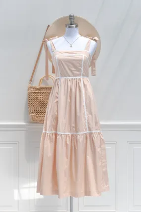 Peaches & Cream Midi Dress