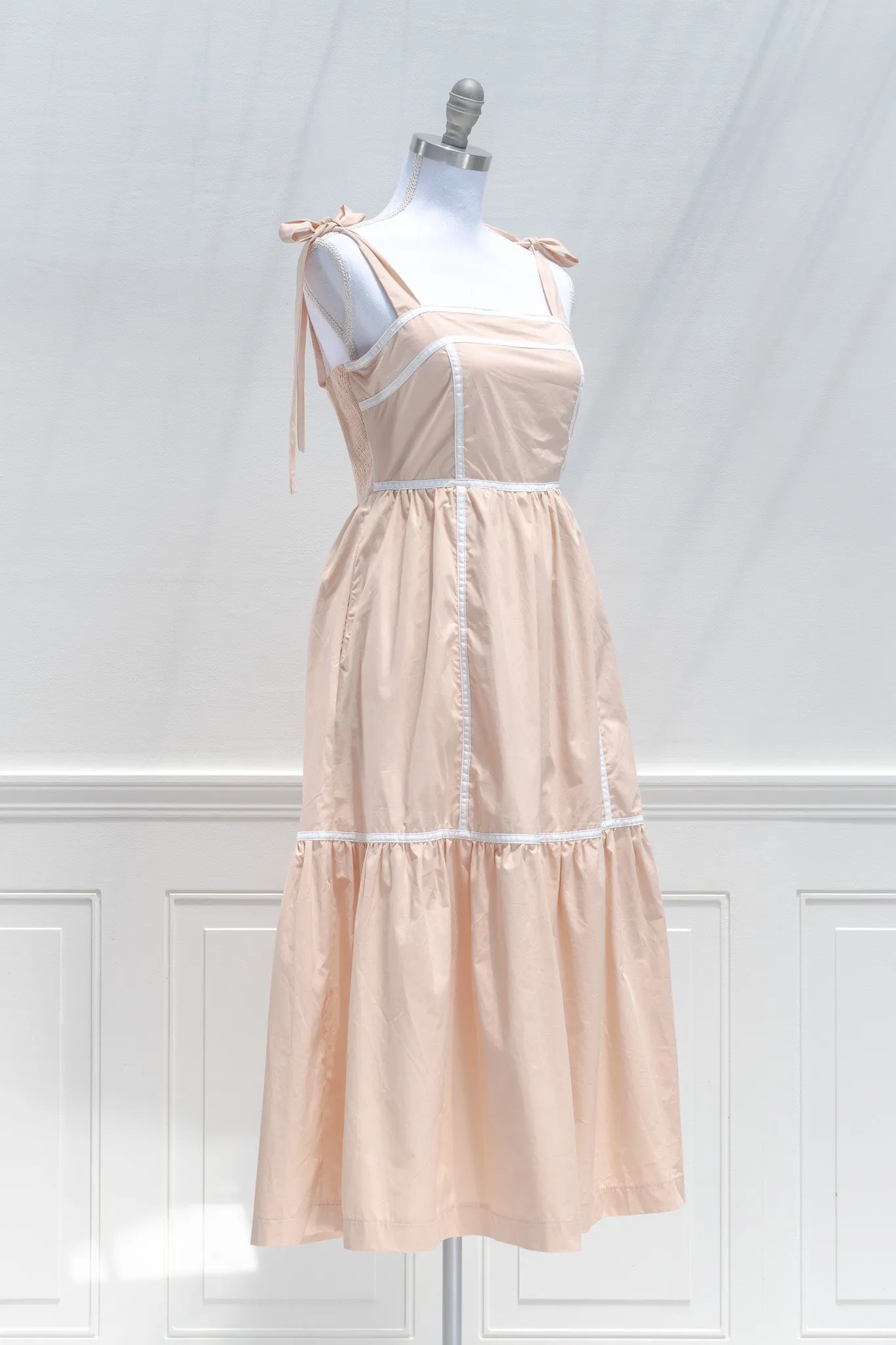 Peaches & Cream Midi Dress