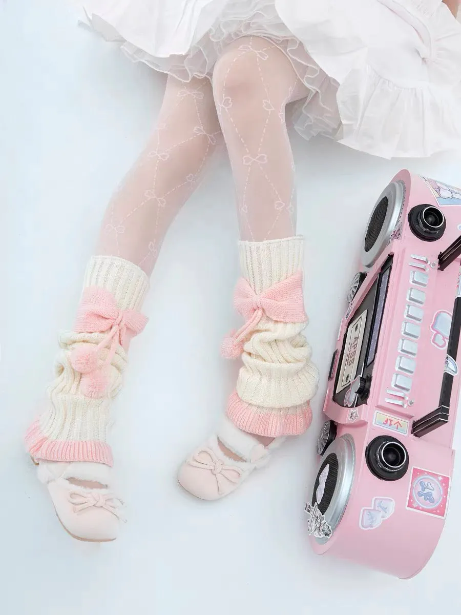 Pink Puff Parade JK Uniform Leg Warmers