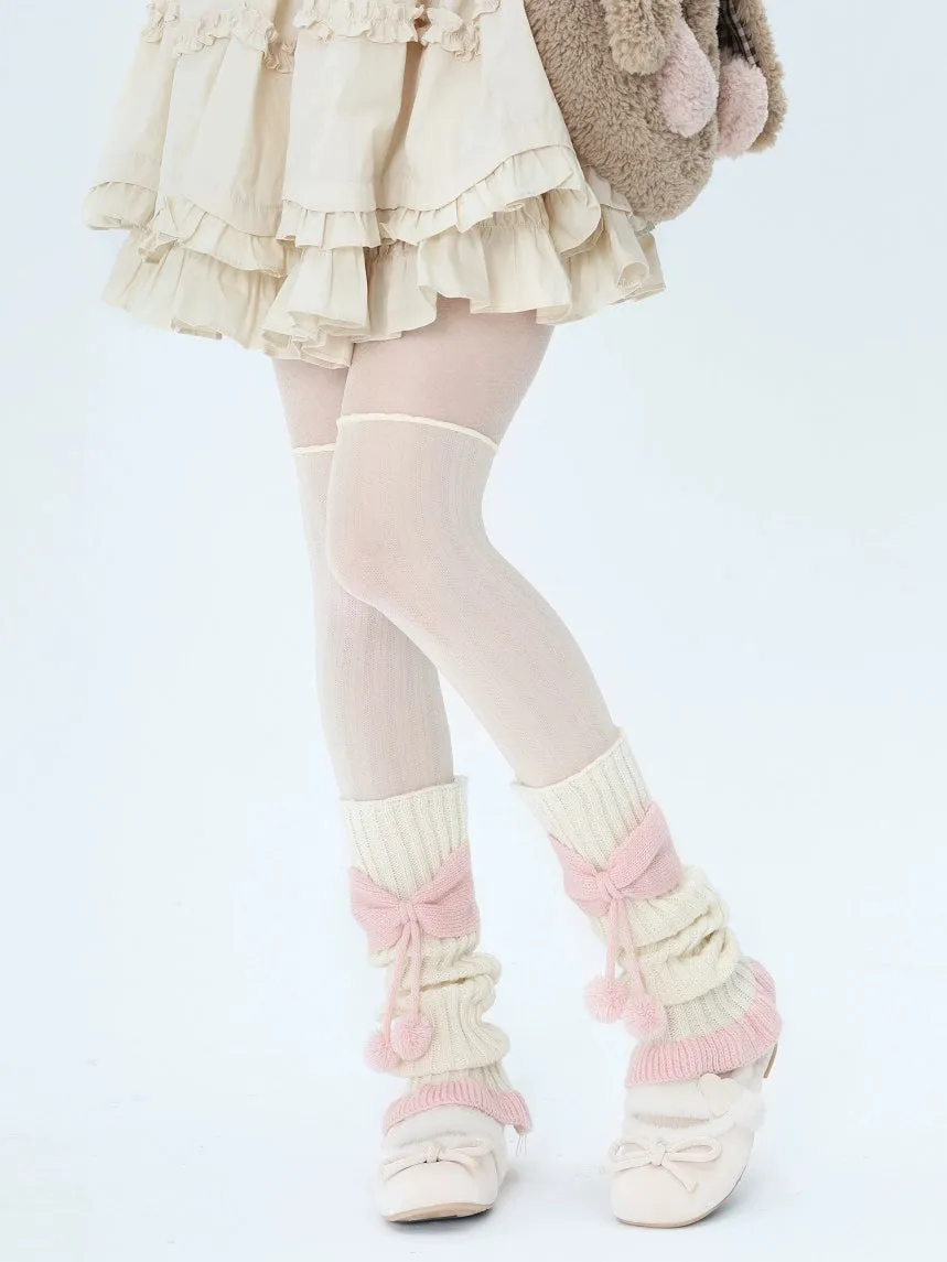 Pink Puff Parade JK Uniform Leg Warmers