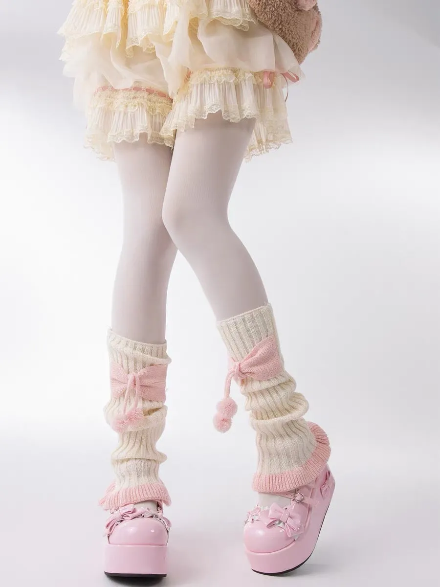 Pink Puff Parade JK Uniform Leg Warmers