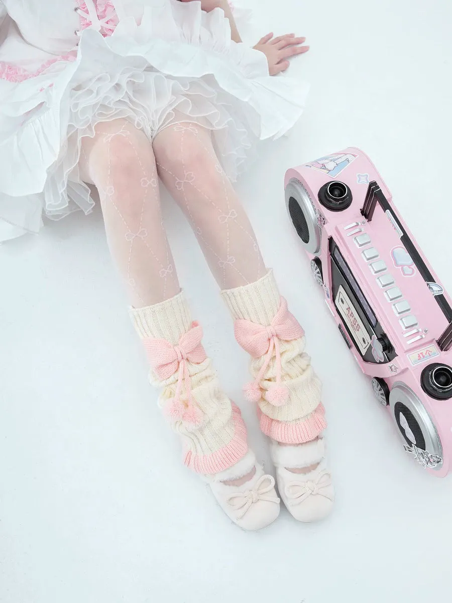 Pink Puff Parade JK Uniform Leg Warmers